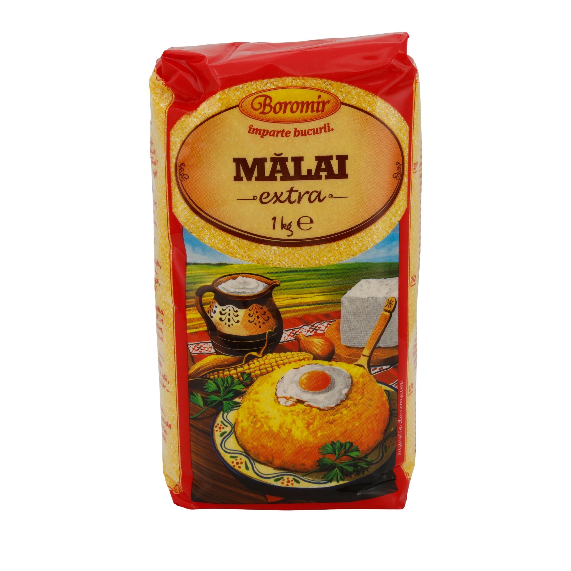 Maismehl Boromir Mălai Extra | Traditionell für Polenta und mehr | 1 kg BOROMIR
